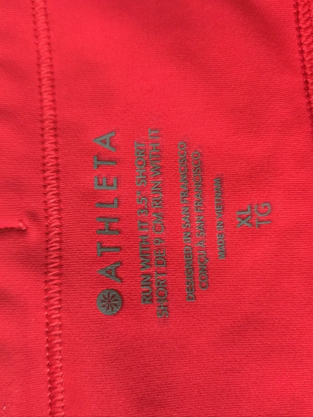 NWOT Athleta Red Run With It 3.5